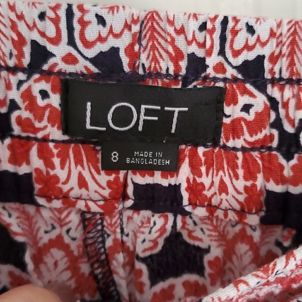 Loft Boho Tie Waist Shorts